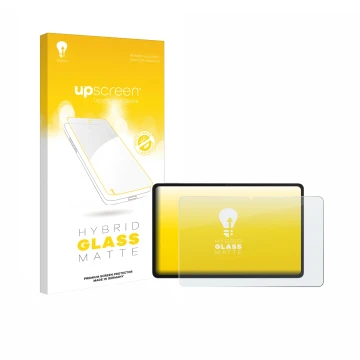 Vorderseite einer Produktverpackung mit dem Markenlogo upscreen. Daneben ist das Gerät Honor Pad 10 mit dem zugehörigen Displa