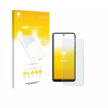 Vorderseite einer Produktverpackung mit dem Markenlogo upscreen. Daneben ist das Gerät Xplora HMD Fusion X1 mit dem zugehörige