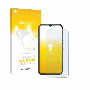 Vorderseite einer Produktverpackung mit dem Markenlogo upscreen. Daneben ist das Gerät Oukitel WP55 Pro mit dem zugehörigen Di