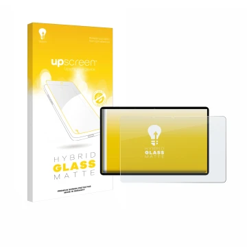 Vorderseite einer Produktverpackung mit dem Markenlogo upscreen. Daneben ist das Gerät Oppo Pad SE mit dem zugehörigen Display