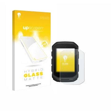 Vorderseite einer Produktverpackung mit dem Markenlogo upscreen. Daneben ist das Gerät Garmin Edge MTB mit dem zugehörigen Dis