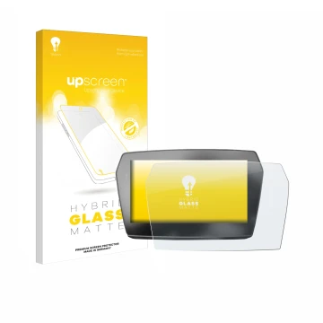 Vorderseite einer Produktverpackung mit dem Markenlogo upscreen. Daneben ist das Gerät Voge 625 2025 mit dem zugehörigen Displ
