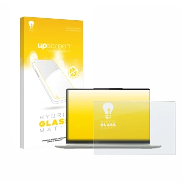 Vorderseite einer Produktverpackung mit dem Markenlogo upscreen. Daneben ist das Gerät Lenovo Yoga 7 2-in-1 Gen 10 14