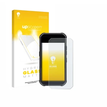 Vorderseite einer Produktverpackung mit dem Markenlogo upscreen. Daneben ist das Gerät SkyCaddie Pro 5X mit dem zugehörigen Di