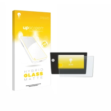 Vorderseite einer Produktverpackung mit dem Markenlogo upscreen. Daneben ist das Gerät Volkswagen Polo Life 2024 mit dem zugeh