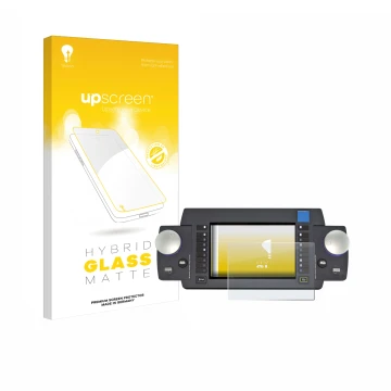 Vorderseite einer Produktverpackung mit dem Markenlogo upscreen. Daneben ist das Gerät ESU Ecos 50220 mit dem zugehörigen Disp