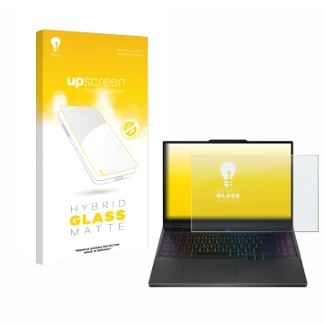 Vorderseite einer Produktverpackung mit dem Markenlogo upscreen. Daneben ist das Gerät Lenovo Legion 5i Gen 10 15