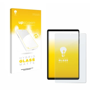 Vorderseite einer Produktverpackung mit dem Markenlogo upscreen. Daneben ist das Gerät Alldocube iPlay 70 mini Ultra mit dem z