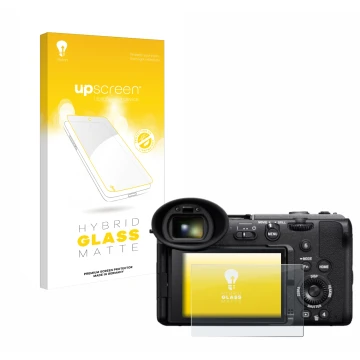 Vorderseite einer Produktverpackung mit dem Markenlogo upscreen. Daneben ist das Gerät Sony Cinema Line FX2 mit dem zugehörige