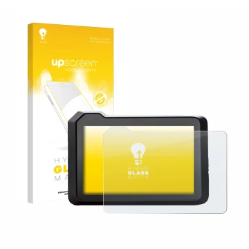 Vorderseite einer Produktverpackung mit dem Markenlogo upscreen. Daneben ist das Gerät KTM 990 Duke 2024 mit dem zugehörigen D