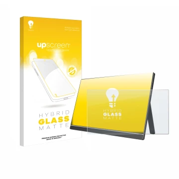 Vorderseite einer Produktverpackung mit dem Markenlogo upscreen. Daneben ist das Gerät Arzopa 60HZ/A1 15.6