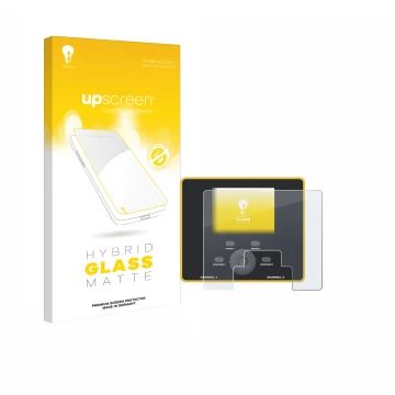 Vorderseite einer Produktverpackung mit dem Markenlogo upscreen. Daneben ist das Gerät Junsi iCharger DX12 mit dem zugehörigen