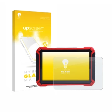 Vorderseite einer Produktverpackung mit dem Markenlogo upscreen. Daneben ist das Gerät Launch X-431 Pad IX mit dem zugehörigen