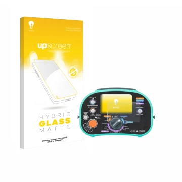 Vorderseite einer Produktverpackung mit dem Markenlogo upscreen. Daneben ist das Gerät Kewtech KT63DL mit dem zugehörigen Disp