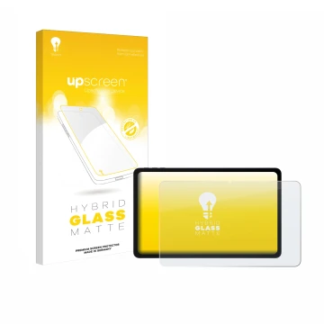 Vorderseite einer Produktverpackung mit dem Markenlogo upscreen. Daneben ist das Gerät Doogee U12 mit dem zugehörigen Displays