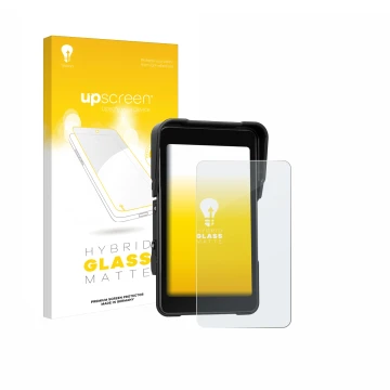 Vorderseite einer Produktverpackung mit dem Markenlogo upscreen. Daneben ist das Gerät CAMECHO Motorrad Carplay 5