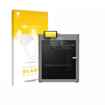 Vorderseite einer Produktverpackung mit dem Markenlogo upscreen. Daneben ist das Gerät Bambu Lab P2S 3D Printer mit dem zugehö