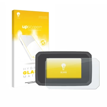 Vorderseite einer Produktverpackung mit dem Markenlogo upscreen. Daneben ist das Gerät Honda CB125R 2024 mit dem zugehörigen D