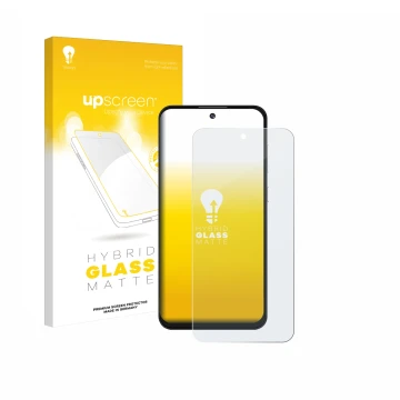 Vorderseite einer Produktverpackung mit dem Markenlogo upscreen. Daneben ist das Gerät Oukitel C69 mit dem zugehörigen Display