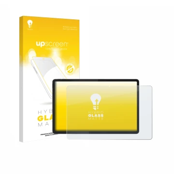 Vorderseite einer Produktverpackung mit dem Markenlogo upscreen. Daneben ist das Gerät Lenovo Idea Tab Plus 12.1