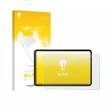 Vorderseite einer Produktverpackung mit dem Markenlogo upscreen. Daneben ist das Gerät Doogee Tab G6 Max mit dem zugehörigen D