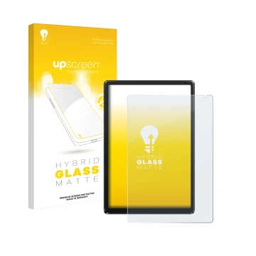 Vorderseite einer Produktverpackung mit dem Markenlogo upscreen. Daneben ist das Gerät Whitedeer WHEC107BK 10.1