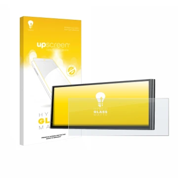 Vorderseite einer Produktverpackung mit dem Markenlogo upscreen. Daneben ist das Gerät Krunia 9.26