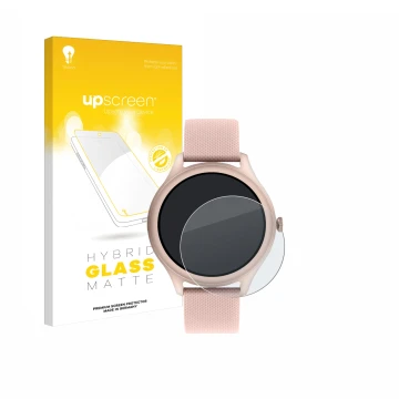 Vorderseite einer Produktverpackung mit dem Markenlogo upscreen. Daneben ist das Gerät Reflex Active Spectra 300 R AMOLED 1.43