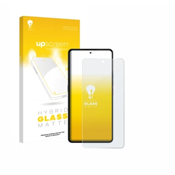 Vorderseite einer Produktverpackung mit dem Markenlogo upscreen. Daneben ist das Gerät Gigaset GS6 mit dem zugehörigen Display