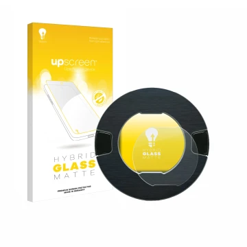 Vorderseite einer Produktverpackung mit dem Markenlogo upscreen. Daneben ist das Gerät OOONO P-DISC NO1 mit dem zugehörigen Di