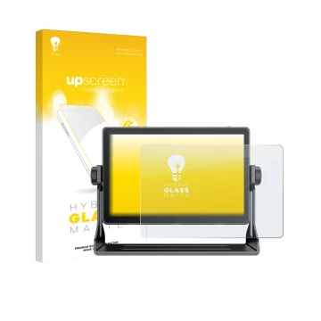 Vorderseite einer Produktverpackung mit dem Markenlogo upscreen. Daneben ist das Gerät Feelworld LUT 11H 10.1