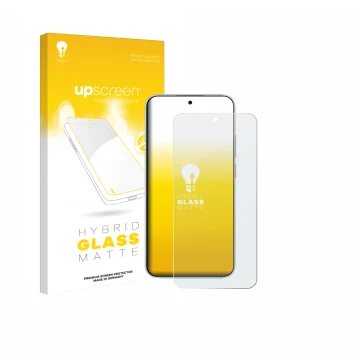 Vorderseite einer Produktverpackung mit dem Markenlogo upscreen. Daneben ist das Gerät Xiaomi Redmi Note 15 Pro 4G mit dem zug