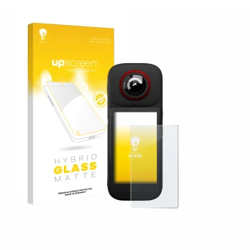 Vorderseite einer Produktverpackung mit dem Markenlogo upscreen. Daneben ist das Gerät Labpano PanoX V3 360° mit dem zugehörig