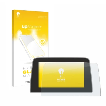 Vorderseite einer Produktverpackung mit dem Markenlogo upscreen. Daneben ist das Gerät Ford Puma 2019 - 2023 mit dem zugehörig