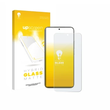 Vorderseite einer Produktverpackung mit dem Markenlogo upscreen. Daneben ist das Gerät Honor X70 mit dem zugehörigen Displaysc