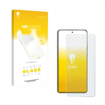 Vorderseite einer Produktverpackung mit dem Markenlogo upscreen. Daneben ist das Gerät Oppo K13 mit dem zugehörigen Displaysch