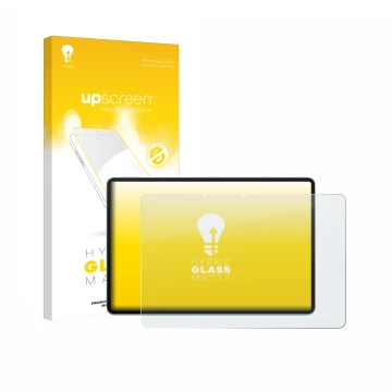 Vorderseite einer Produktverpackung mit dem Markenlogo upscreen. Daneben ist das Gerät Huawei MatePad 11.5