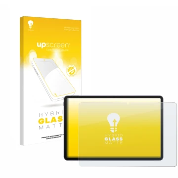 Vorderseite einer Produktverpackung mit dem Markenlogo upscreen. Daneben ist das Gerät Huawei MatePad 11.5