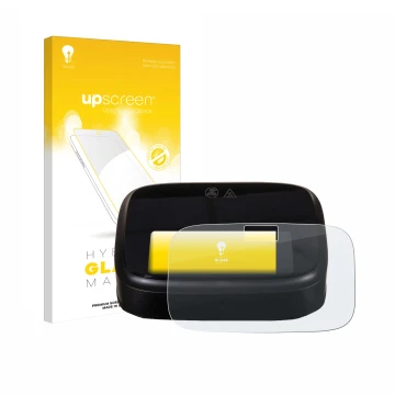 Vorderseite einer Produktverpackung mit dem Markenlogo upscreen. Daneben ist das Gerät Philips Airfryer 1000 Series mit dem zu
