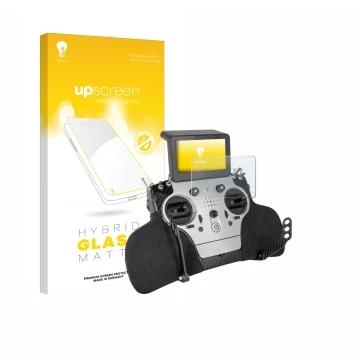 Vorderseite einer Produktverpackung mit dem Markenlogo upscreen. Daneben ist das Gerät PowerBox Systems Core mit dem zugehörig