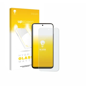 Vorderseite einer Produktverpackung mit dem Markenlogo upscreen. Daneben ist das Gerät Oppo A6t mit dem zugehörigen Displaysch