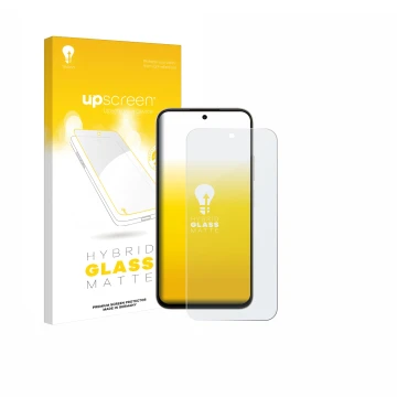 Vorderseite einer Produktverpackung mit dem Markenlogo upscreen. Daneben ist das Gerät Oppo A6t Pro 4G mit dem zugehörigen Dis