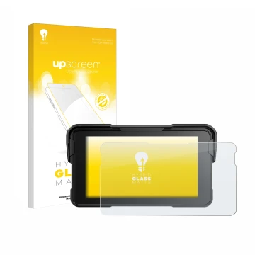 Vorderseite einer Produktverpackung mit dem Markenlogo upscreen. Daneben ist das Gerät NFOIEIS Base 5