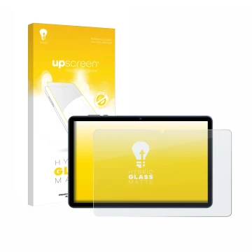 Vorderseite einer Produktverpackung mit dem Markenlogo upscreen. Daneben ist das Gerät WOREGOO M283-EEA 10.1