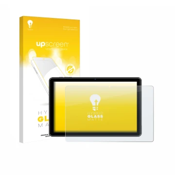 Vorderseite einer Produktverpackung mit dem Markenlogo upscreen. Daneben ist das Gerät Hasskya K30/K50/K70 10.1