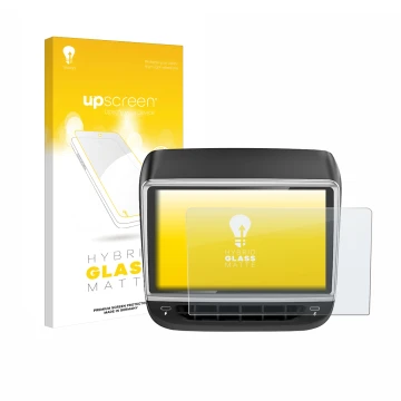 Vorderseite einer Produktverpackung mit dem Markenlogo upscreen. Daneben ist das Gerät Tlyard T10 mit dem zugehörigen Displays