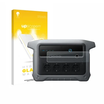 Vorderseite einer Produktverpackung mit dem Markenlogo upscreen. Daneben ist das Gerät Anker SOLIX C1000 Gen 2 mit dem zugehör