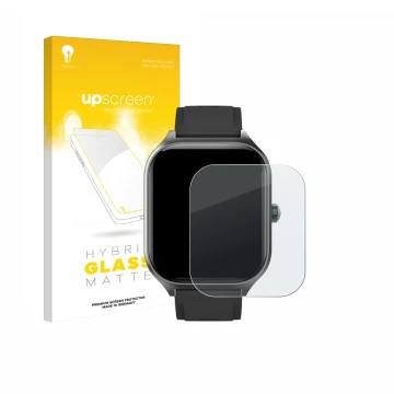 Vorderseite einer Produktverpackung mit dem Markenlogo upscreen. Daneben ist das Gerät FORRLITE Smartwatch 2.01