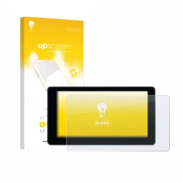 Vorderseite einer Produktverpackung mit dem Markenlogo upscreen. Daneben ist das Gerät Zontes 368 K mit dem zugehörigen Displa