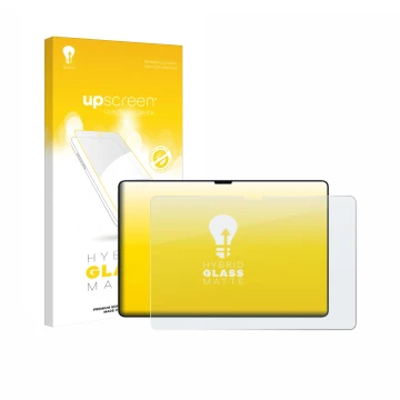 Vorderseite einer Produktverpackung mit dem Markenlogo upscreen. Daneben ist das Gerät Xiaomi Pad 7 Ultra mit dem zugehörigen 